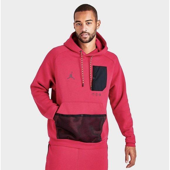 Jordan Other - Nike Air Jordan Jumpman Red Hoodie Statement Pullover Fleece